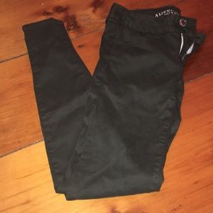 American Eagle dark green jeggings